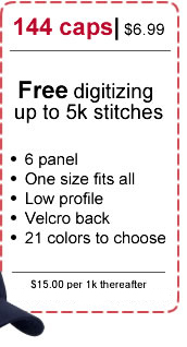 Hat Embroidery Coupon